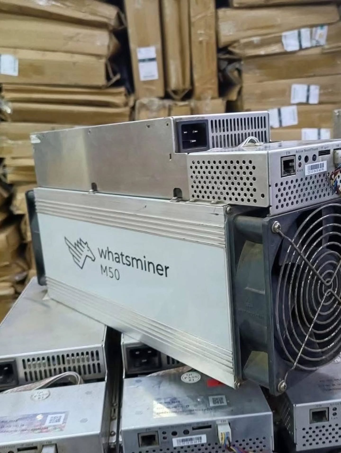 Used MicroBT WhatsMiner M50 118 TH/s Bitcoin Miner MicroBT ASIC bitcoin miner