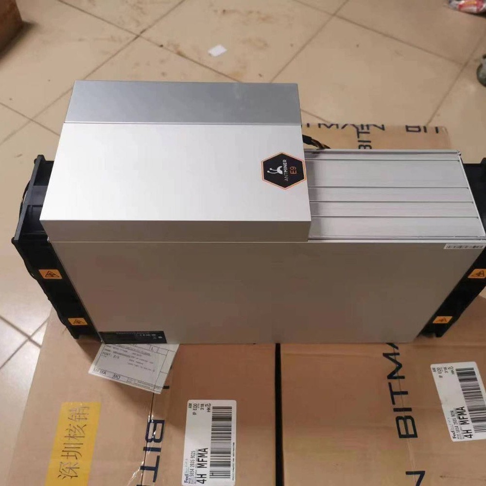 Bitmain Used Bitmain Antminer E9 Ethash Miner – Worldwide Stock ASIC miner Used Bitmain Antminer E9 Ethash Miner – Worldwide Stock 2400 MH/s Ethash ASIC miner at 1920W — Bitmain Used unit for sale at Bitcoin Mining Depot