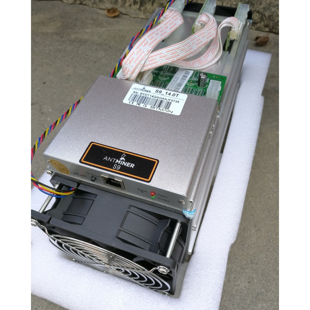 Used Bitmain Antminer S9j 14.5 TH/s Bitcoin Miner with PSU Bitmain ASIC bitcoin miner