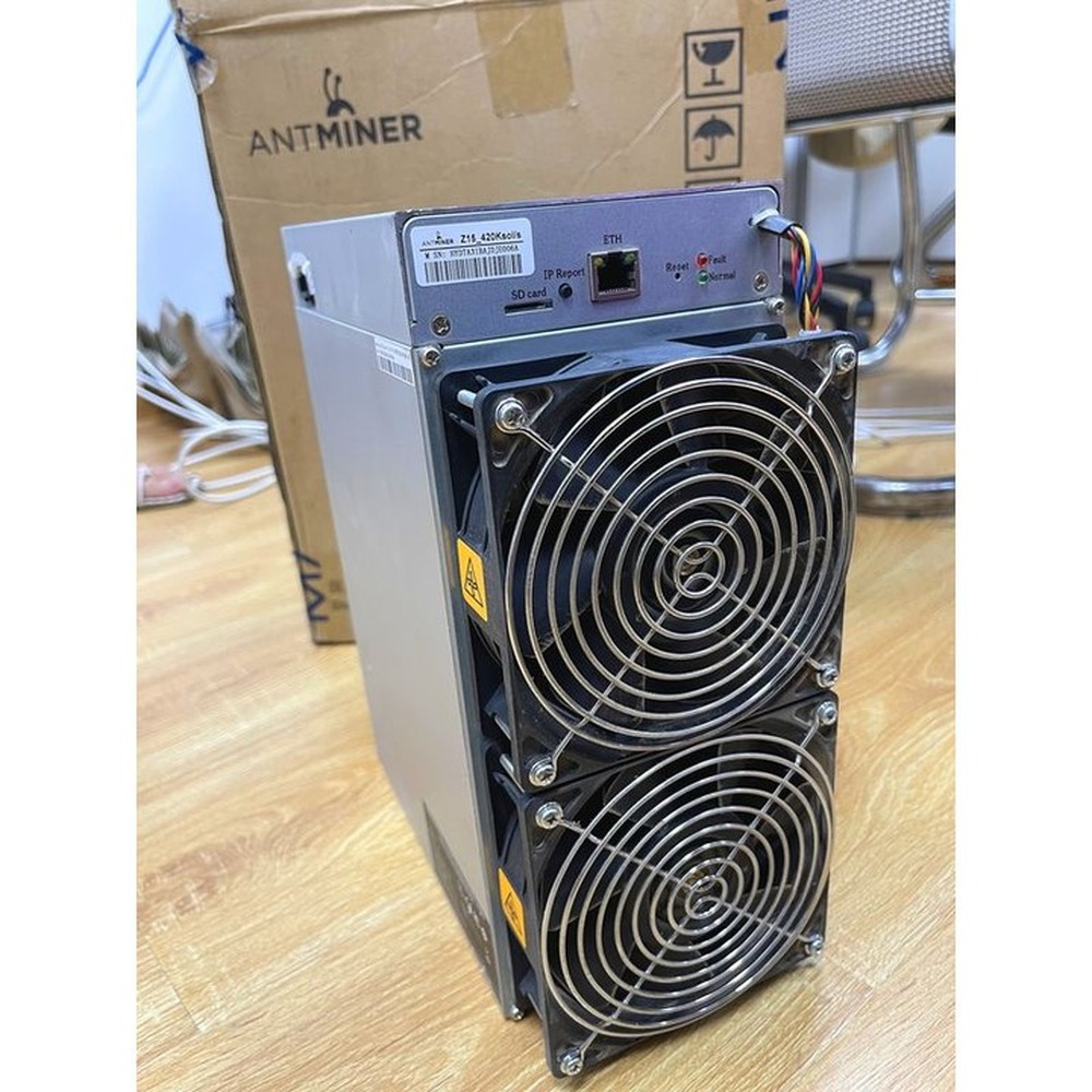 Bitmain Used Bitmain Antminer Z15 420 KSol/s with PSU – Equihash ASIC miner Used Bitmain Antminer Z15 420 KSol/s with PSU – Equihash 420 KSol/s Equihash ASIC miner at 1510W — Bitmain Used unit for sale at Bitcoin Mining Depot